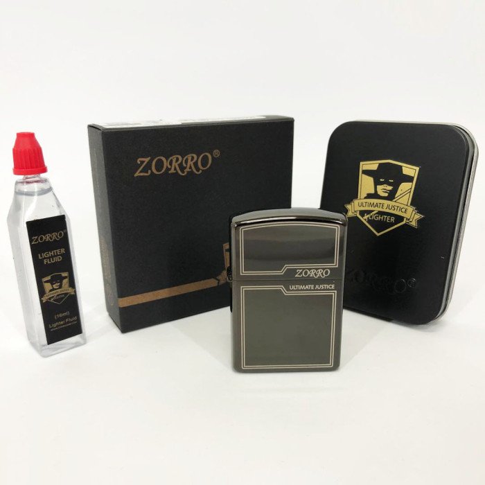 Запальничка бензинова Zorro HL-300, запальничка на день народження, запальничка у подарунковому футлярі