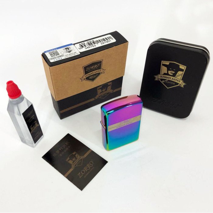 Запальничка бензинова Zorro HL-291, бензинова запальничка щаслива, вітрозахисна запальничка