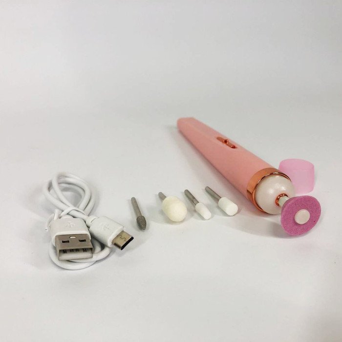 Фрезер для манікюру та педикюру Flawless Salon Nails, ручка фрезер для манікюру. Колір: рожевий