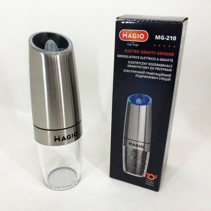Електричний гравітаційний подрібнювач спецій Magio MG-210, Електричний млин з підсвічуванням