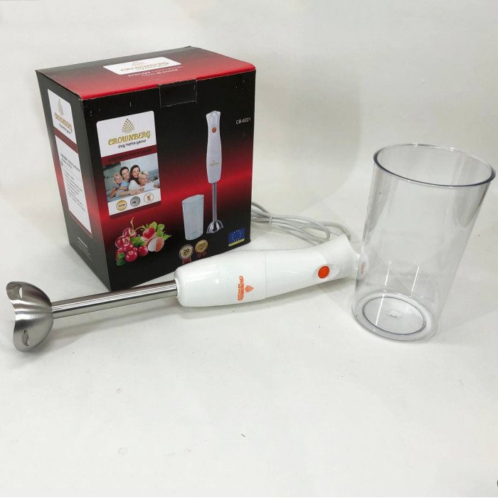 Блендер Ручний Занурювальний ( Подрібнювач) Зі Стаканом Crownberg CB-6221
