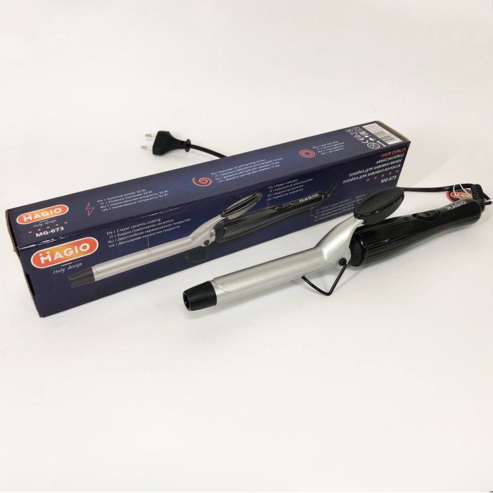 Плойка для завивання волосся MAGIO MG-673, Плойка для прикореневого об'єму, Плойка з керамічним покриттям
