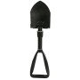 Лопата туристична багатофункціональна Shovel 009, міні лопата для кемпінгу, саперна. Колір: чорний