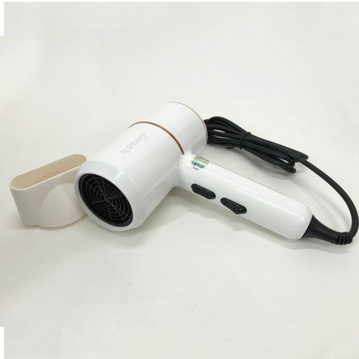 Фен для укладання та сушіння волосся Rainberg RB-2211 + насадка-концентратор. Колір: білий