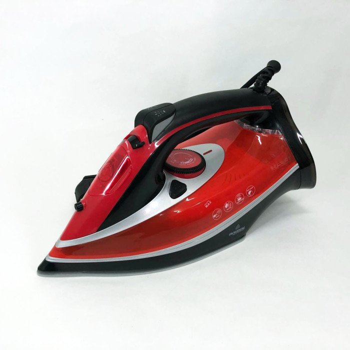 Керамічна потужна Парова Праска Crownberg CB-7441 має функції самоочищення та вертикальне відпарювання