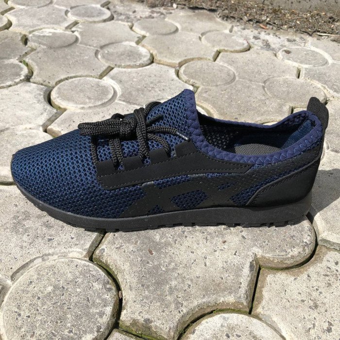 Легкі чорні кросівки сітка 40 розмір. Літні текстильні кросівки сітка. Модель 96621. Колір: синій