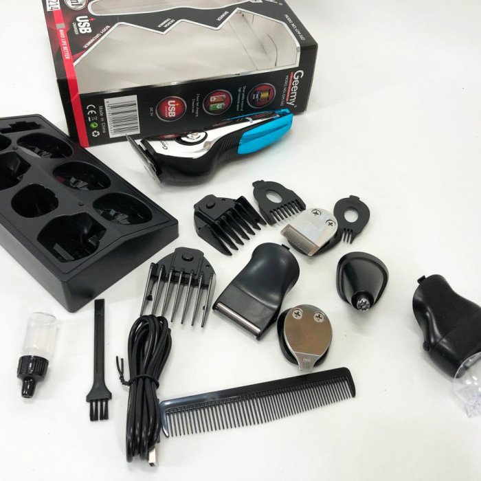 Машинка для стрижки, тример чоловічий GEMEI GM-562, машинка для стрижки голови, з насадками для бороди