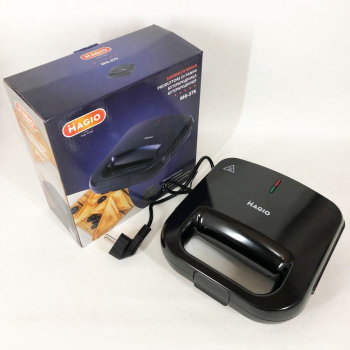 Бутербродниця сендвічниця MAGIO MG-375, електробутербродниця, бутербродниця електрична