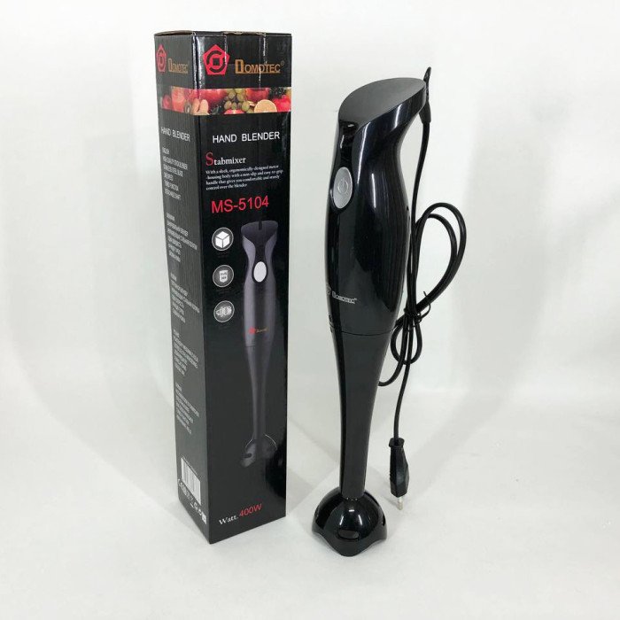 Блендер DOMOTEC MS-5104 400 Вт, Блендер занурювальний електричний, Блендер для дому, Портативний блендер