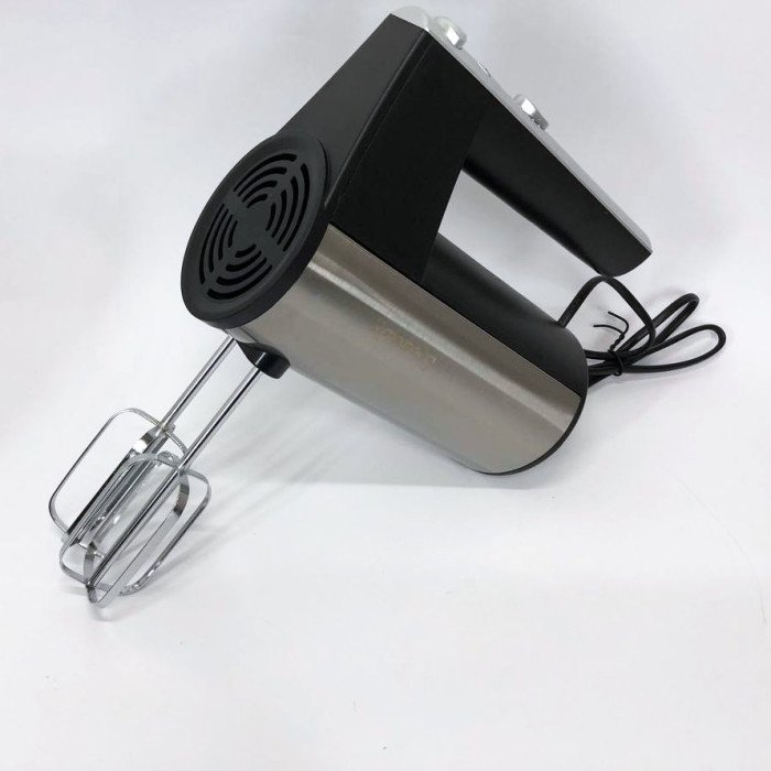 Міксер ручний електричний Rainberg RB-2214 600W 5 швидкостей з підставкою, двовіночковий міксер