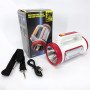 Ліхтар кемпінговий з сонячною панеллю 5158-LED-COB power bank, кемпінговий ліхтар-лампа. Колір: червоний