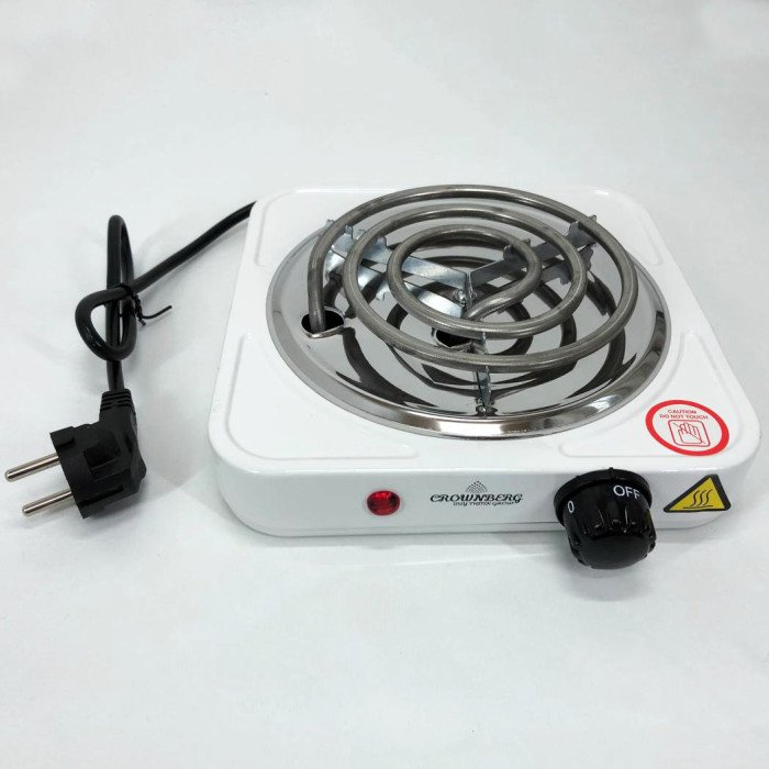 Плита Crownberg CB-3740 настільна електрична однокомфоркова спіральна