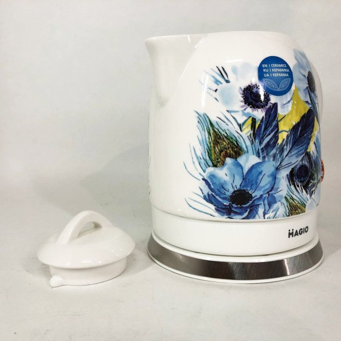 Електричний керамічний дисковий чайник MAGIO MG-973 електричний чайник, стильний чайник