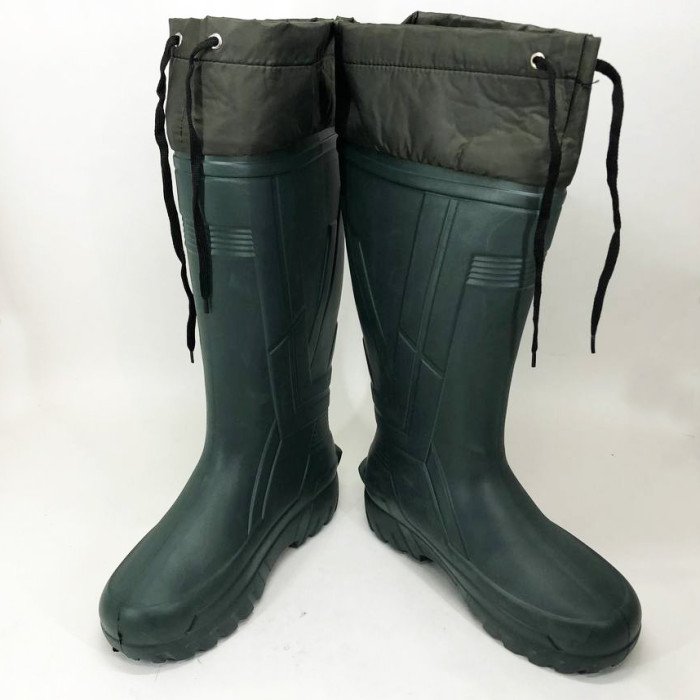 Чоботи якісні утеплені гумові високі. Розмір 44, гумові чоботи чоловічі робітники