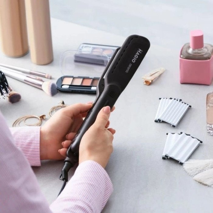 Щипці для волосся MAGIO MG-722 з насадками для гофре, Плойка вирівнювач, Випрямляч для волосся 2в1