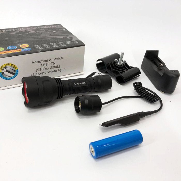 Тактичний підствольний ліхтар Bailong BL-QC8 XPE, сильний ліхтарик, ліхтар ручний тактичний