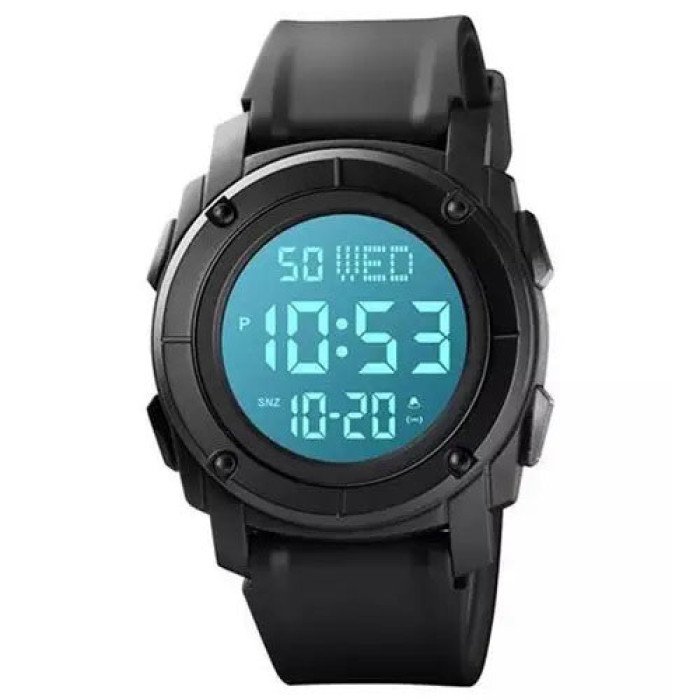 Годинник наручний чоловічий SKMEI 1853BK BLACK, армійський годинник протиударний. Колір: чорний