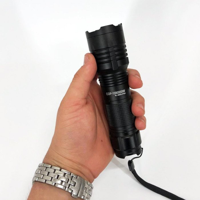 Кишеньковий тактичний ліхтар Bailong BL-8900-P50 акумуляторний ліхтар 12 та 220 Вт, кишеньковий міні ліхтар