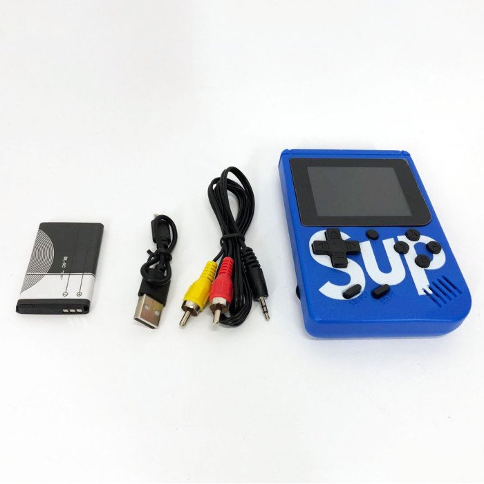 Ігрова приставка консоль Sup Game Box 500 ігор, Ретро приставка денді, Тетріс приставка. Колір: синій