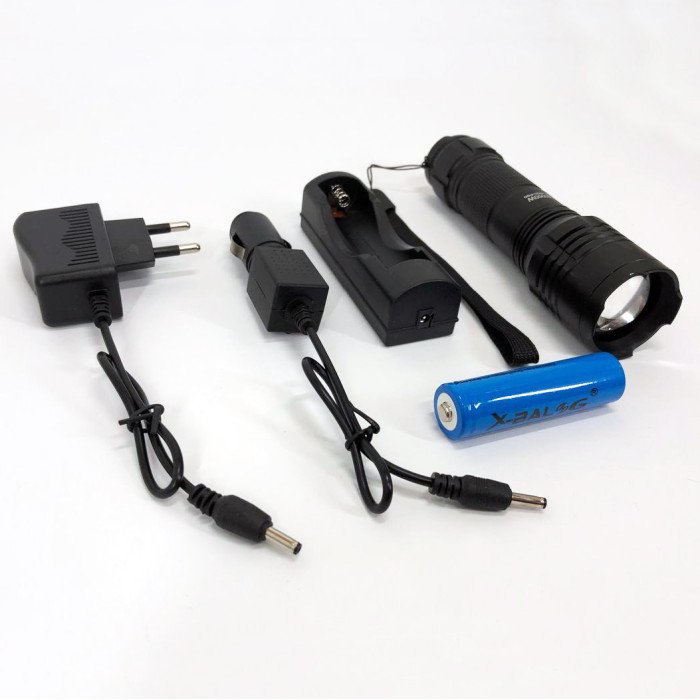 Кишеньковий тактичний ліхтар Bailong BL-8900-P50 акумуляторний ліхтар 12 та 220 Вт, кишеньковий міні ліхтар