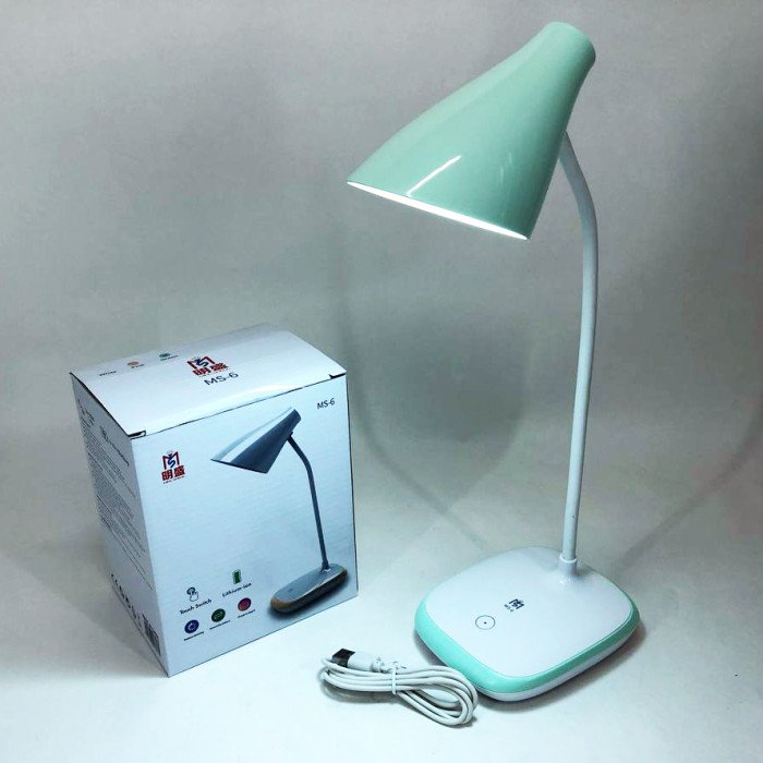 Світлодіодна акумуляторна лампа TaigeXin LED MS-6 настільна лампа з акумулятором. Колір: зелений