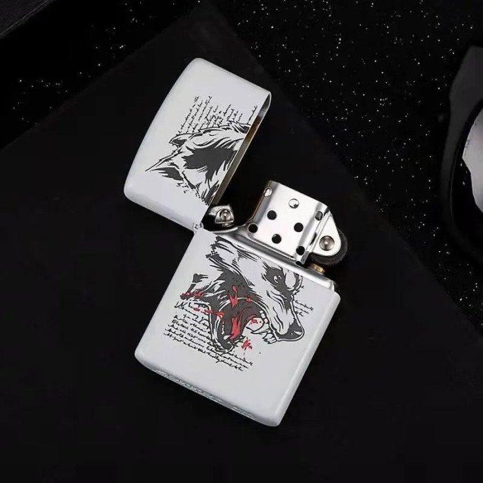 Запальничка бензинова Zorro HL-341, подарункова запальничка сувенірна, запальничка в подарунковому футлярі