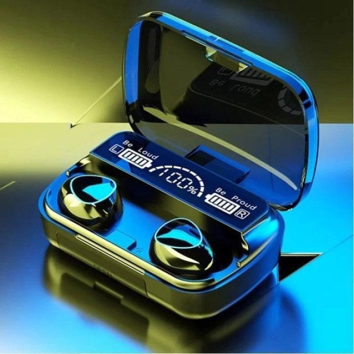 Бездротові навушники M10 з мікрофоном та док станцією-кейсом, бездротові bluetooth навушники-гарнітура