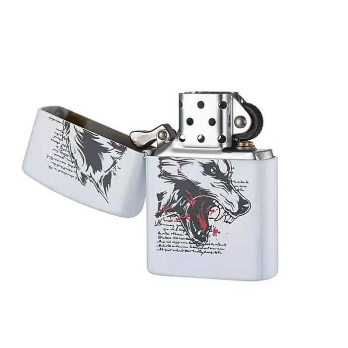 Запальничка бензинова Zorro HL-341, подарункова запальничка сувенірна, запальничка в подарунковому футлярі