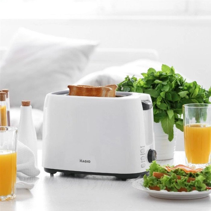 Тостер MAGIO MG-278 830 Вт, універсальний тостер, тостер кухонний для дому, тостерниця, сендвіч-тостери