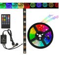 Світлодіодна стрічка SMD 5050 RGB LED 5 м IP65 з пультом та блоком живлення 220v, 5м, Стрічка світлодіодна 5050