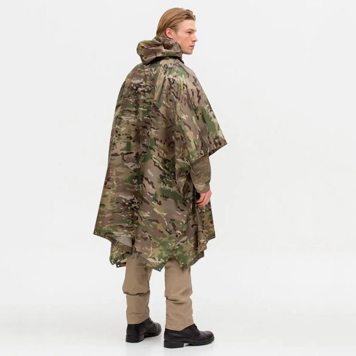 Тактичний дощовик пончо, Дощовик пончо чоловічий, Дощовик пончо, Пончо водонепроникне