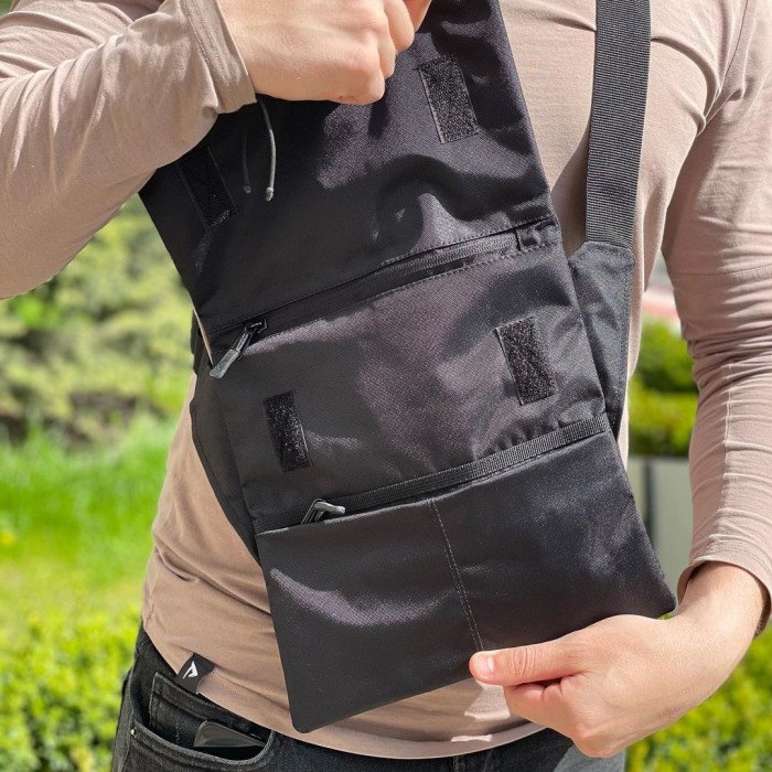 Борсетка сумка через плече, Чоловічі сумки через плече, Месенджер тканинний, Сумка кобура наплічна