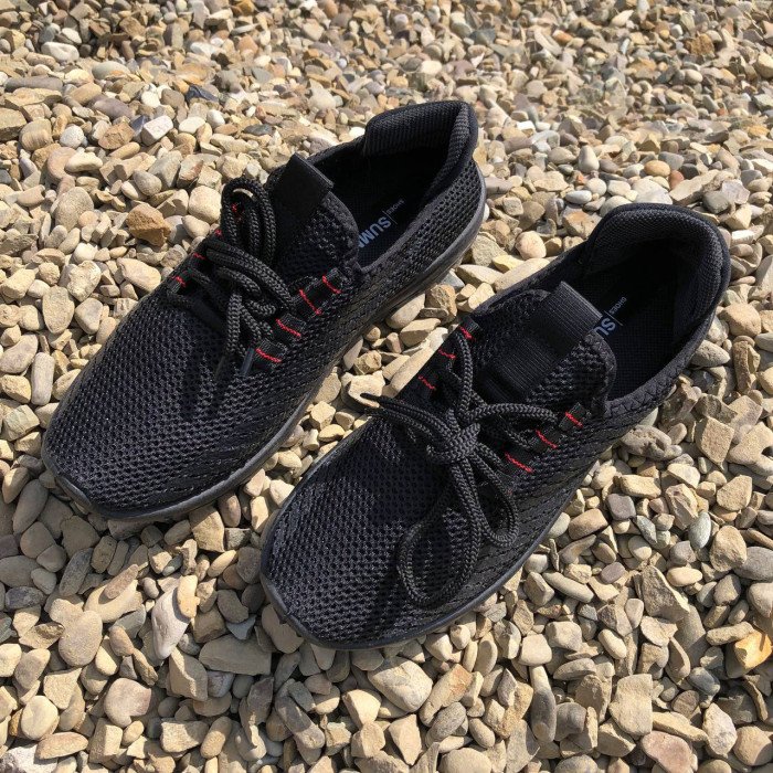 Тонкі кросівки | Мякі чоловічі кросівки | 45 Розмір. Кросівки з тканини, що дихають. Модель 45112. Колір: чорний