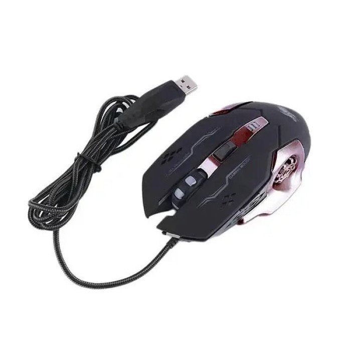Ігрова мишка з підсвічуванням Gaming Mouse X6 / мишка для ноутбука / Дротова комп'ютерна миша