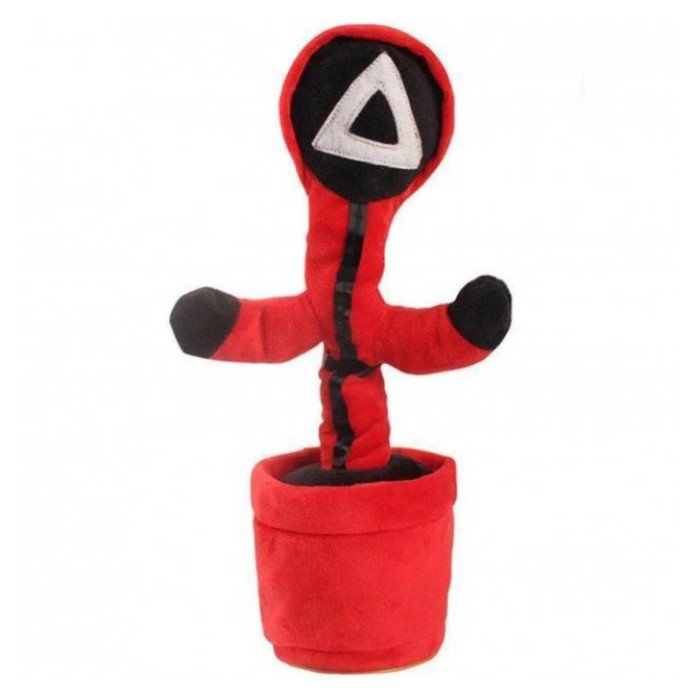 Інтерактивна дитяча іграшка танцюючий кактус Гра в кальмара співає танцює світиться на акумуляторі