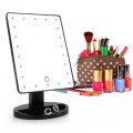Дзеркало для макіяжу з 16 LED підсвічуванням Mirror White, Дзеркало зі світлом для макіяжу. Колір: чорний