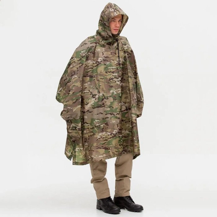 Дощовик пончо, Дощовик пончо, Дощовик ЗСУ, Тактичний дощовик пончо, Пончо водонепроникне