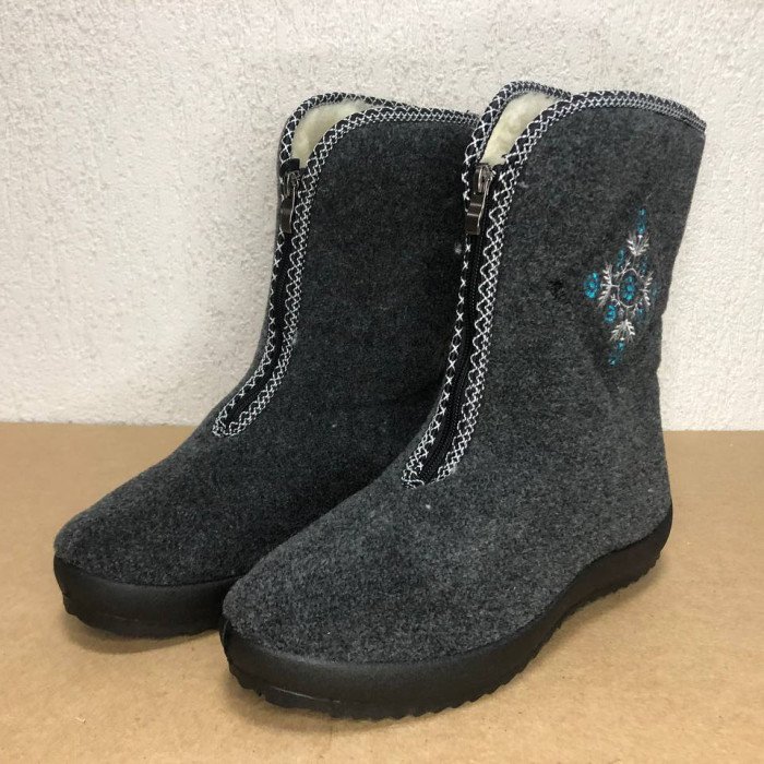 Жіночі чоботи. Розмір 41. Хутряні, високі, утеплені, Бурки на хутрі, Валянки шиті