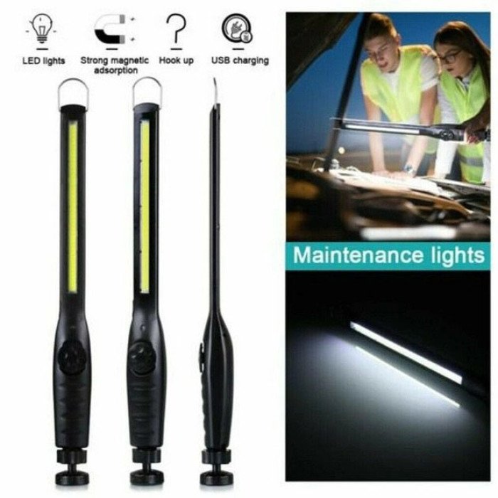 Ліхтар ручний акумуляторний Bailong BL-821 COB Ліхтарик з магнітом, ліхтар лампа кемпінговий