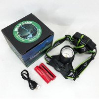 Ліхтар налобний Police A16 PM10-TG, 2x18650, ліхтар на голову для риболовлі, ліхтар налобний з usb зарядкою