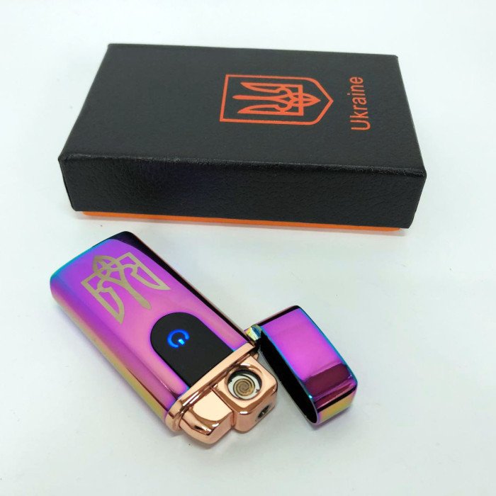 Електрична та газова запальничка Україна, акумуляторна запальничка спіральна HL-431. Колір: хамелеон