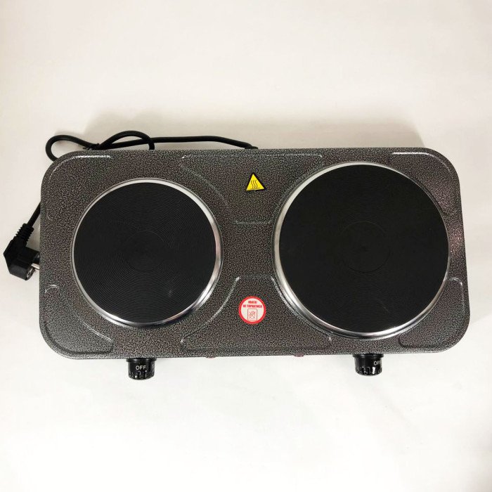 Настільна плита електрична Sea Breeze SB-065 2500 Вт, Електроплита подвійна, двоконфоркова настільна