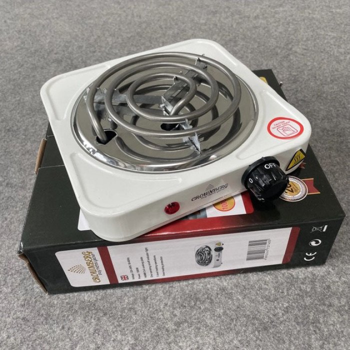 Плита Crownberg CB-3740 настільна електрична однокомфоркова спіральна