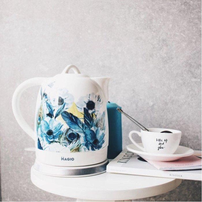 Електричний керамічний дисковий чайник MAGIO MG-973 електричний чайник, стильний чайник