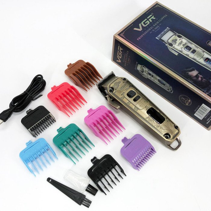 Машинка для стрижки волосся триммер для бороди VGR V-005, Машинка окантувальна, Підстригальна машинка