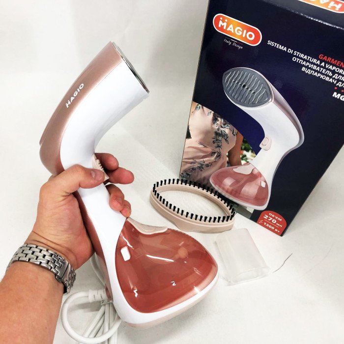 Відпарювач MAGIO MG-332, Побутовий ручний пароочисник, Компактний відпарювач