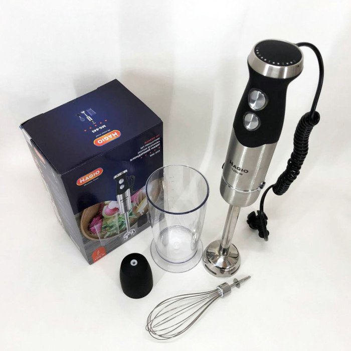 Блендер занурювальний 3в1 Magio MG-645 1200 Вт, міксер блендер ручний, блендер для молочних коктейлів