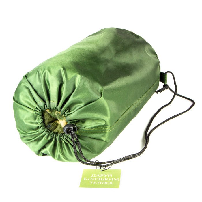 Тактичний флісовий плед 150х200 см – ковдра для військових із чохлом, килимок плед покривало. Колір: піксель