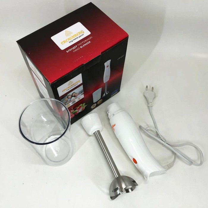 Блендер Ручний Занурювальний ( Подрібнювач) Зі Стаканом Crownberg CB-6221