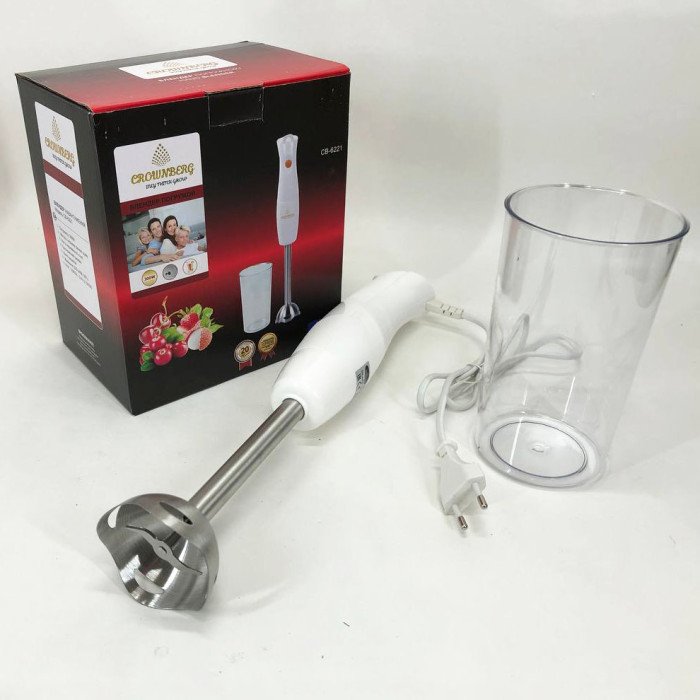 Блендер Ручний Занурювальний ( Подрібнювач) Зі Стаканом Crownberg CB-6221